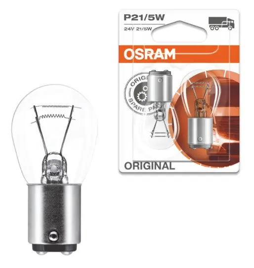 АВТОМОБИЛНА ЛАМПА 7537 P21/5W 24V BAY15d UNPACKED OSRAM
