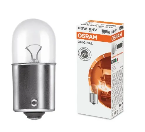 АВТОМОБИЛНА ЛАМПА 5627 R5W 24V BA15s UNPACKED OSRAM