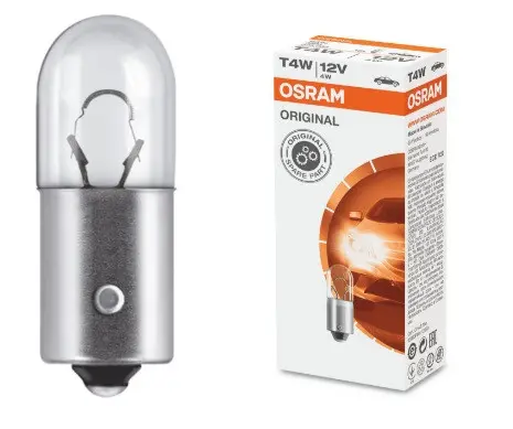 Bec auto 3893 T4W 12V BA9s UNPACKED OSRAM