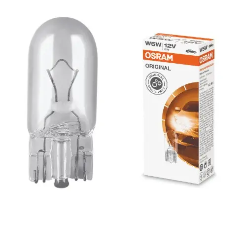 Λαμπτήρας αυτοκινήτου 2825 W5W 12V W2,1x9.5d UNPACKED OSRAM