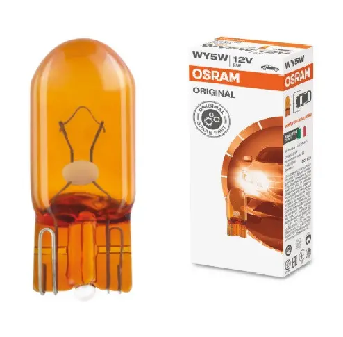 АВТОМОБИЛНА ЛАМПА 2827 WY5W ORANGE 12V W2,1x9.5d UNPACKED OSRAM