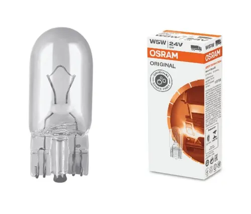 АВТОМОБИЛНА ЛАМПА 2845 W5W 24V W2,1x9.5d UNPACKED OSRAM