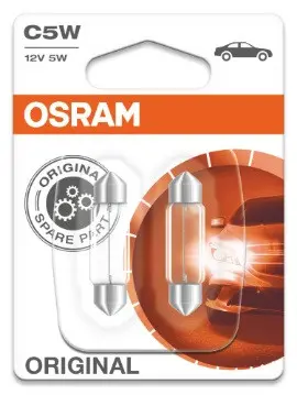 АВТОМОБИЛНА ЛАМПА 6418 C5W 36mm 12V SV8,5-8 DUOBLISTER OSRAM - image 1