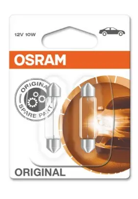 АВТОМОБИЛНА ЛАМПА 6411 10W 12V SV8,5-8 DUOBLISTER OSRAM - image 1