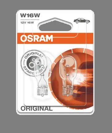 АВТОМОБИЛНА ЛАМПА 921 W16W 16W 12V W2.1X9.5D DUOBLISTER OSRAM - image 2