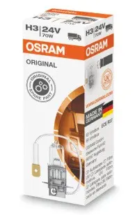 АВТОМОБИЛНА ЛАМПА 64156 H3 70W 24V PK22s BOX OSRAM