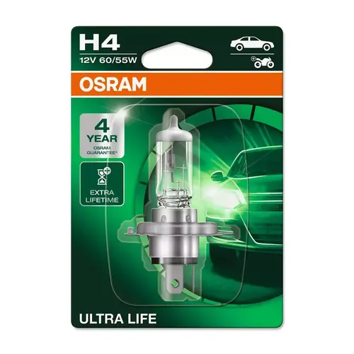 АВТОМОБИЛНА ЛАМПА 64193ULT H4 60/55W 12V P43t BLISTER OSRAM - image 1