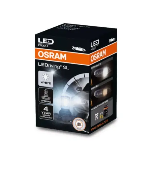 АВТОМОБИЛНА LED ЛАМПА 5201DWP PS19W 1,8W 12V PG20-1 DUOBLISTER - image 2