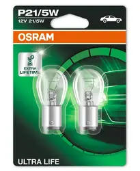 АВТОМОБИЛНА ЛАМПА 7528 ULTRA LIFE  P21/5W 12V BAY15D DUOBLISTER OSRAM
