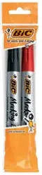 Set marker permanent 2 buc. colorate/negru1, roșu1/ BIC - 1