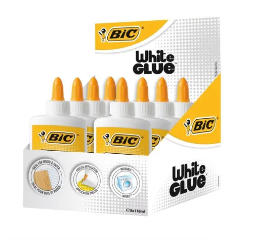 КОМПЛЕКТ БЯЛО ЛЕПИЛО 118 мл БЛ1 BIC - image 1