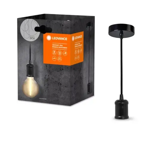 LED ЛАМПА VINTAGE 1906 PENDULUM BOBBIN LEDVANCE - BLACK MATT