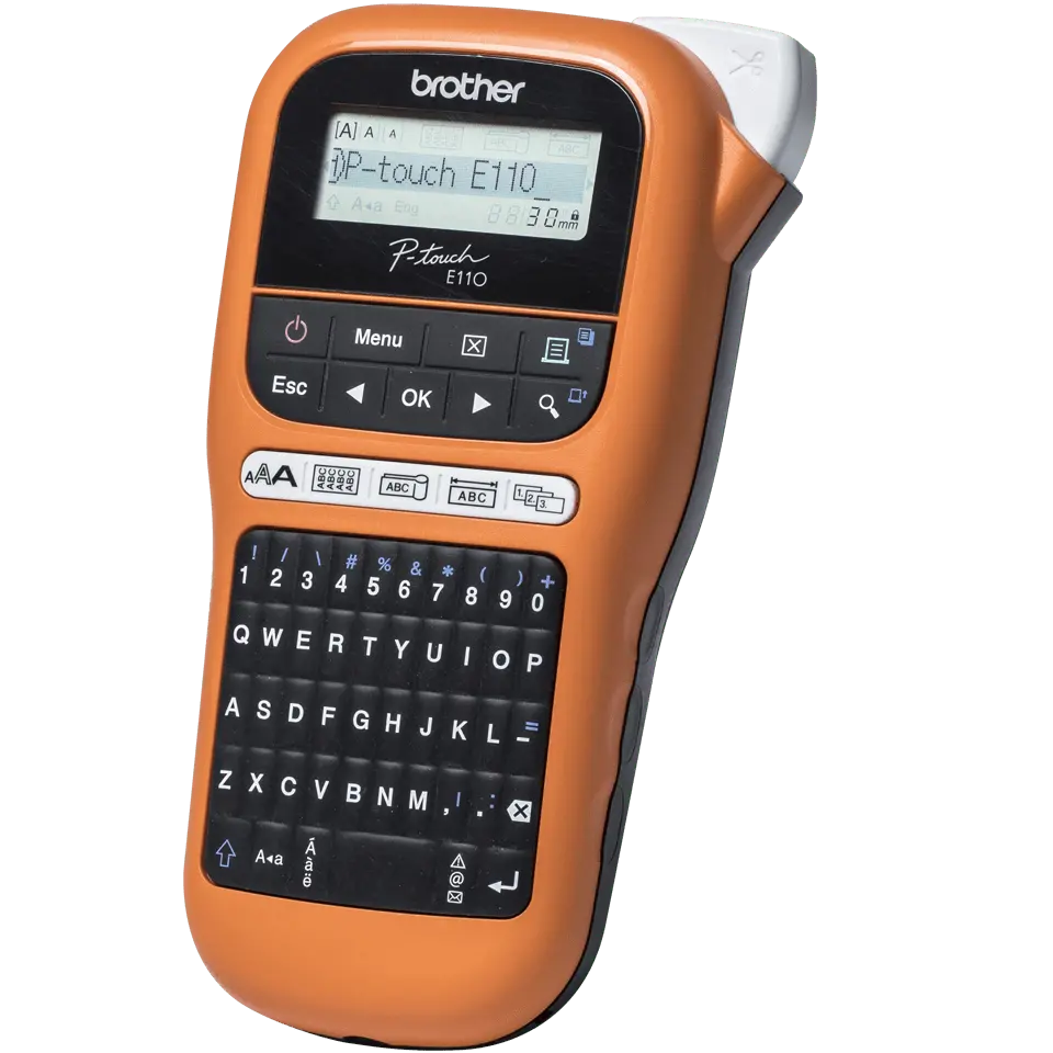 ЕТИКЕТЕН ПРИНТЕР BROTHER P-touch PTE110VP (PT-E110VP) - С КИРИЛИЦА - PN PTE110VPR1 (PT-E110VPR1) - image 1