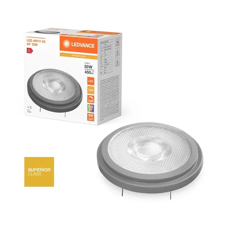LED ЛАМПА LED AR111 50 40° S 7.4W 927 G53 LEDVANCE