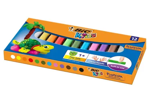 ПЛАСТИЛИН KIDS 12 ЦВЯТА BIC