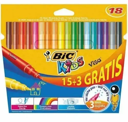 ФЛУМАСТЕРИ VISA 15+3 BIC