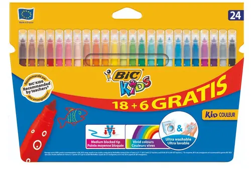 ФЛУМАСТЕРИ VISA 18+6 BIC