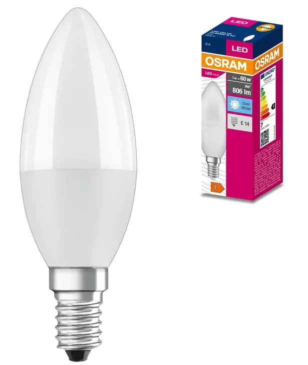 LED ЛАМПА CLB60 806lm/840 E14 VALUE LEDVANCE