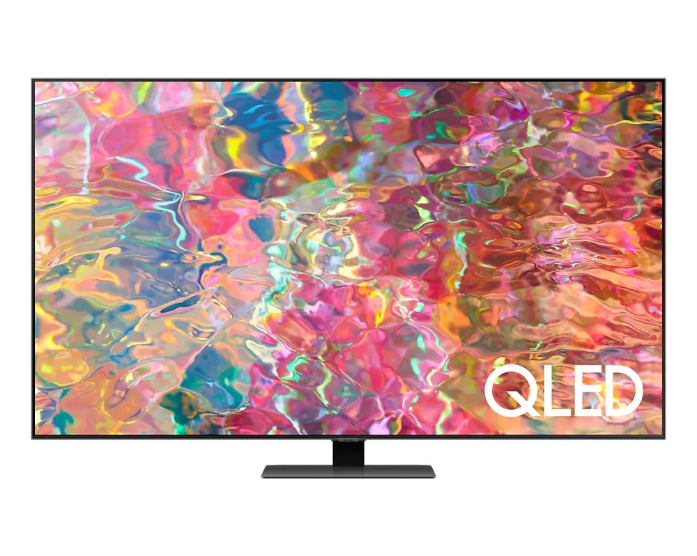 Телевизор, Samsung 75'' 75Q80B QLED FLAT, SMART, 3800 PQI, Full-Array Micro Dimming, Quantum HDR 1500, Dolby Digital Plus, Q-Symphony, Bixby, Bluetooth 4.2, Wi-Fi 5, 4xHDMI 2.1, 2xUSB 2.0, Tizen 6.5, Titan Black