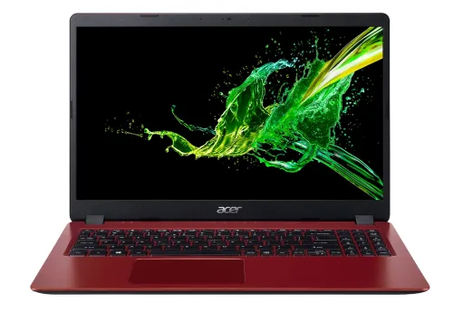 Лаптоп, Acer Aspire 3, A315-56-3375, Intel Core i3-1005G1 (up to 3.4 GHz, 4MB), 15.6" FHD (1920x1080) AG, HD Cam, 8GB DDR4 (4GB onboard),  512GB SSD PCIe, Intel UHD, Linux, Red