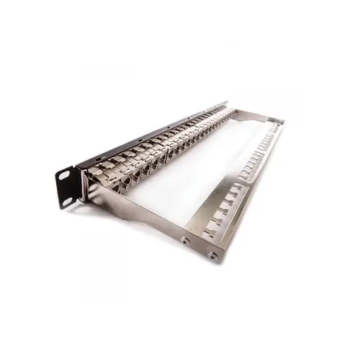 Αξεσουάρ, Formrack 19" patch panel FTP Cat. 6A, 24xRJ45/s (KEJ-CEA-S-10G), 1U, μαύρο - 1