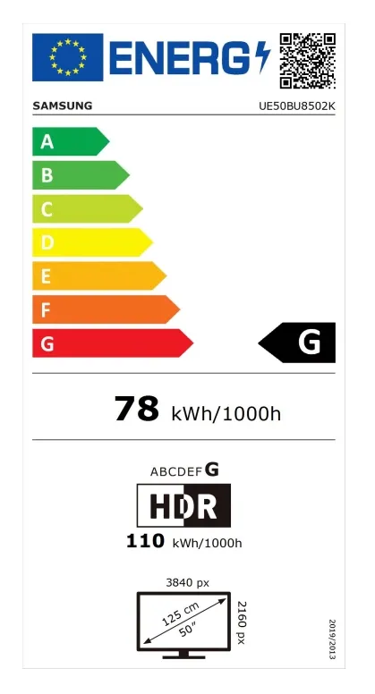 Телевизор, Samsung 50" 50BU8502 4K UHD LED TV, SMART, Crystal Processor 4K, 2200 PQI, HDR 10+, Mega Contrast, Dolby Digital Plus, Q-Symphony, 3xHDMI, 2xUSB, WiFi 5, Bluetooth 5.2, Tizen, Black - image 3