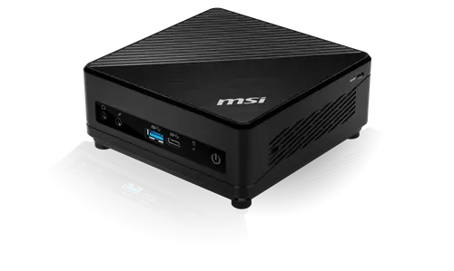 Настолен компютър, MSI CUBI 5 10M-415EU, Intel Core i3-10110U, 2.10 GHz, RAM 8GB (1x8, 2x DDR4 2666MHz SO-DIMMs, up to 64GB), UHD Graphics, SSD M.2 PCIE 256GB, 802.11 AX, BT 5, TPM 2.0 Firmware, Windows 11 Home, 65W PSU, 124 X 124 X 53.7 mm, 0.55 kg, VESA 100, Black - image 1