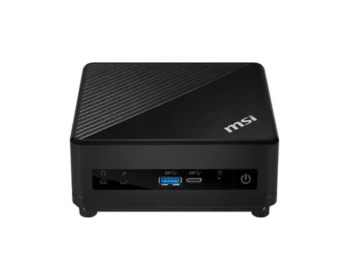 Настолен компютър, MSI CUBI 5 10M-415EU, Intel Core i3-10110U, 2.10 GHz, RAM 8GB (1x8, 2x DDR4 2666MHz SO-DIMMs, up to 64GB), UHD Graphics, SSD M.2 PCIE 256GB, 802.11 AX, BT 5, TPM 2.0 Firmware, Windows 11 Home, 65W PSU, 124 X 124 X 53.7 mm, 0.55 kg, VESA 100, Black - image 2