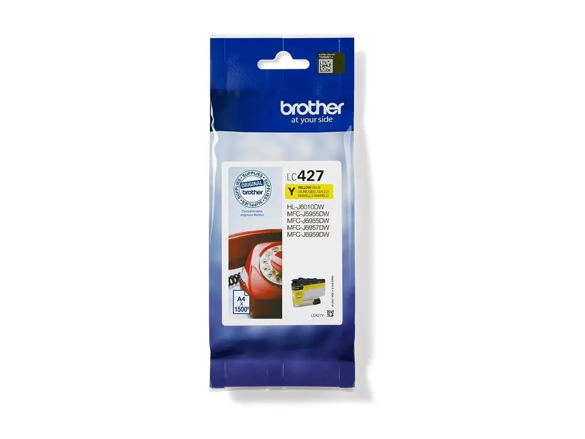 Консуматив, Brother LC-427Y Yellow Ink Cartridge - image 1