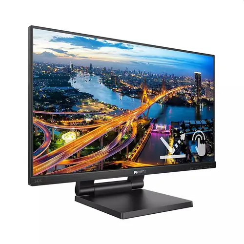 Монитор, Philips 242B1TC/00, 23.8" Touch (anti-glare), IPS, WLED, 1920x1080@75Hz, 4ms GTG, 250cd m/2, 1000:1, DCR 50M:1, FlickerFree, Low Blue Mode, 2Wx2, Tilt, Height Adjust, D-SUB, HDMI, DP, USB hub - image 2