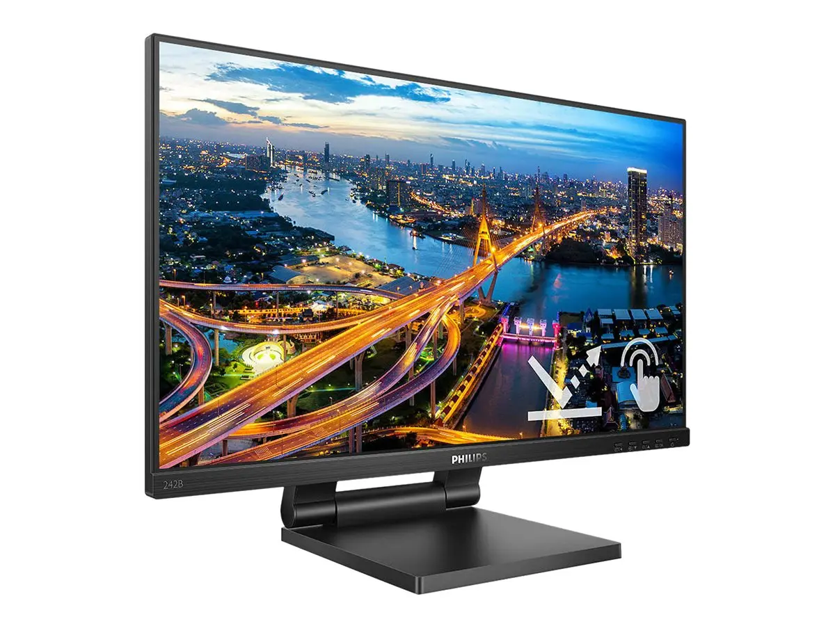 Monitor, Philips 242B1TC/00, 23.8" Touch (anti-glare), IPS, WLED, 1920x1080@75Hz, 4ms GTG, 250cd m/2, 1000:1, DCR 50M:1, FlickerFree, Low Blue Mode - image 4