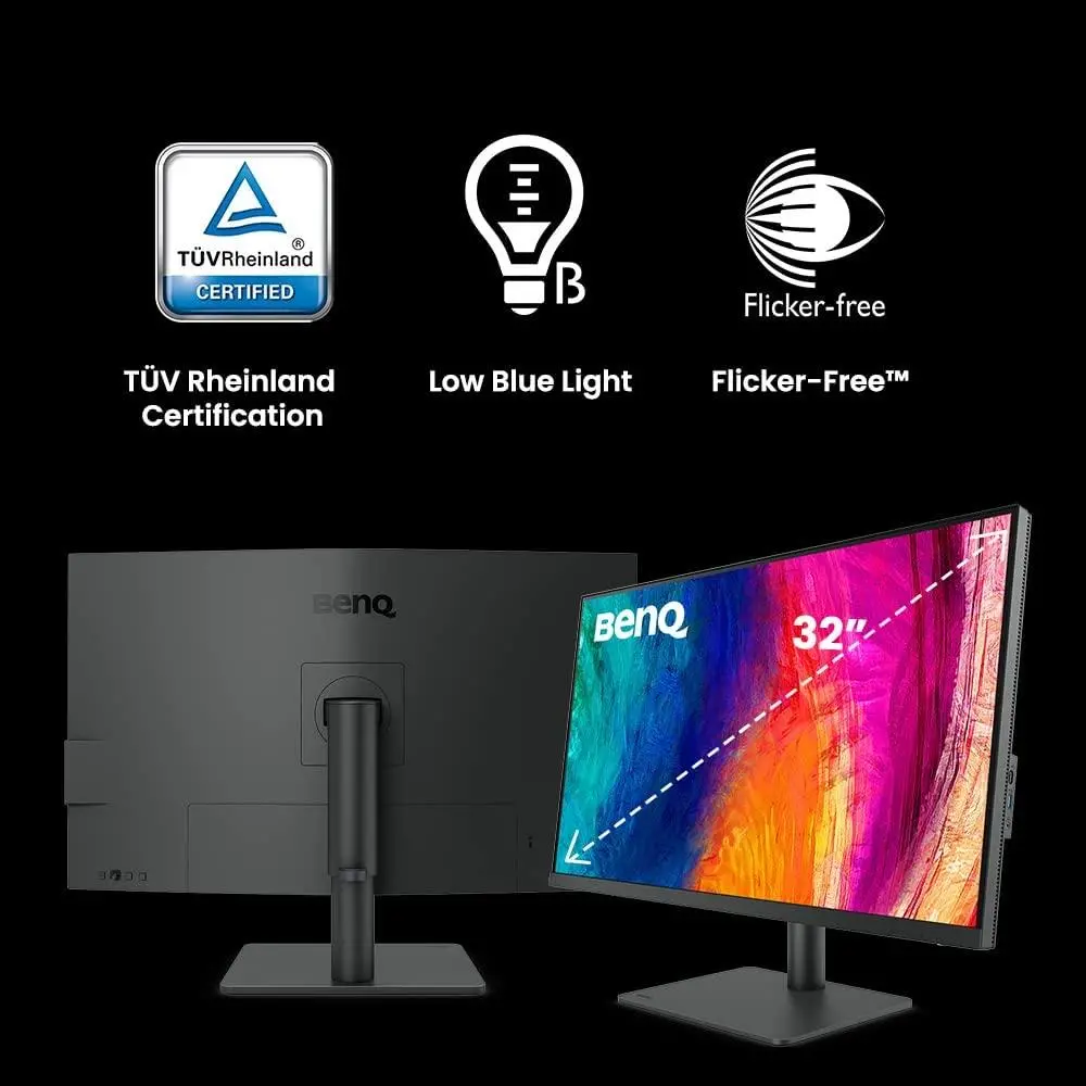 Οθόνη, BenQ PD3205U 32" IPS 4ms 3840x2160 4K, DesignVue Designer Mon,100% sRGB,PIP/PBP,CAD/CAM,Disp Pilot,Flicker-free,LBL,1000:1,20M:1 DCR,10 - image 4