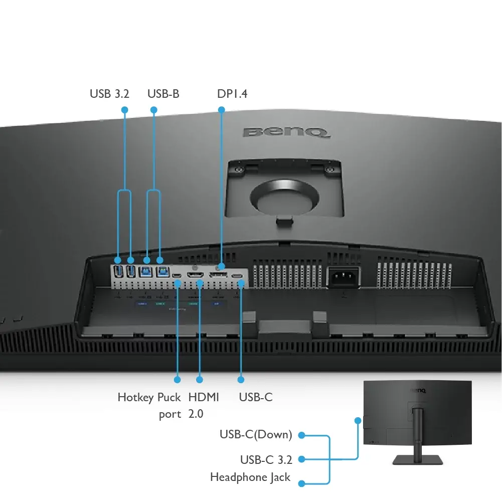 Οθόνη, BenQ PD3205U 32" IPS 4ms 3840x2160 4K, DesignVue Designer Mon,100% sRGB,PIP/PBP,CAD/CAM,Disp Pilot,Flicker-free,LBL,1000:1,20M:1 DCR,10 - image 7