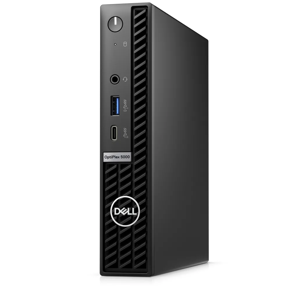 Настолен компютър, Dell OptiPlex 5000 MFF, Intel Core i5-12500T (6 Cores/18MB/2.0GHz to 4.4GHz), 8GB DDR4, 256GB SSD PCIe M.2, Integrated Graphics, Wi-Fi 6E, BT, Keyboard&Mouse, Win 11 Pro, 3Y PS - image 1