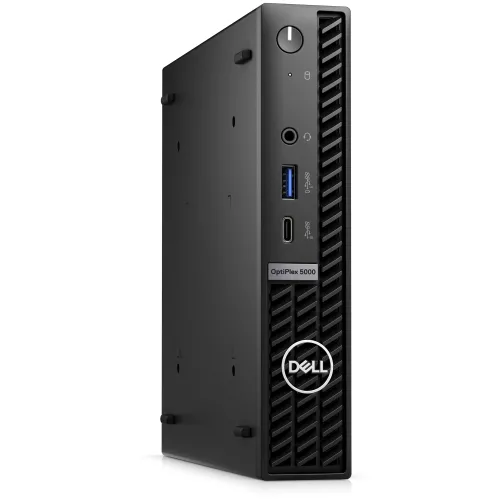 Настолен компютър, Dell OptiPlex 5000 MFF, Intel Core i5-12500T (6 Cores/18MB/2.0GHz to 4.4GHz), 8GB DDR4, 256GB SSD PCIe M.2, Integrated Graphics, Wi-Fi 6E, BT, Keyboard&Mouse, Win 11 Pro, 3Y PS