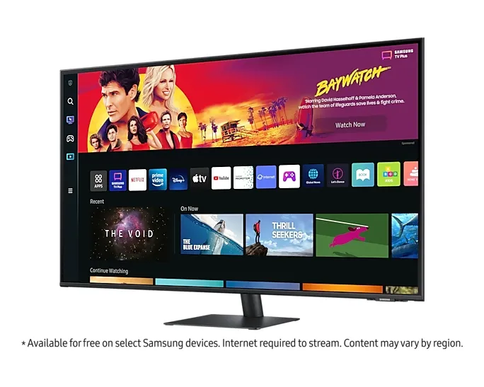 Монитор, Samsung 43BM700, 43" VA LED, SMART, 60 Hz, 4 ms GTG, 3840x2160, 300 cd/m2, 5000:1, HDR 10, Eye Saver, Flicker Free, Auto Source Switch+, USB-C, 3xUSB 2.0, 2xHDMI 1.4, Wi-Fi 5, Bluetooth 4.2, Speakers, 178°/178°, Black - image 2