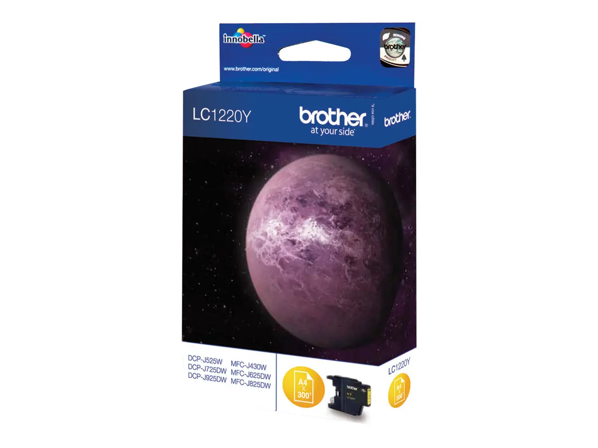 Консуматив, Brother LC-1220Y Ink Cartridge for DCP-J525W/DCP-J725DW/DCP-J925DW/MFC-J430W