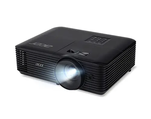 Мултимедиен проектор, Acer Projector X1128i, DLP, SVGA (800 x 600), 4500 ANSI Lm, 20 000:1, 3D, Auto keystone, included wifi dongle, 24/7 operation, Wifi, HDMI, VGA in, RCA, RS232, Audio in/out, DC Out (5V/1A), 3W Speaker, 2.7kg, Black+Logitech Wireless Presenter R400 - image 1