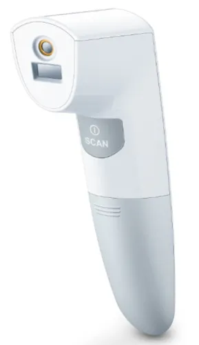 Термометър, Beurer FT 100 non-contact thermometer, Distance sensor (LED/acoustic signal), Measurement of body, ambient and surface temperature, Led temperature alarm (green, yellow/ red) & face icons, Displays measurements in °C and °F, Measuring distance 4/6 cm, 60 - image 2