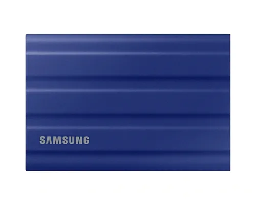 Твърд диск, Samsung Portable NVME SSD T7 Shield 1TB , USB 3.2 Gen2, Rugged, IP65, Read 1050 MB/s Write 1000 MB/s, Blue