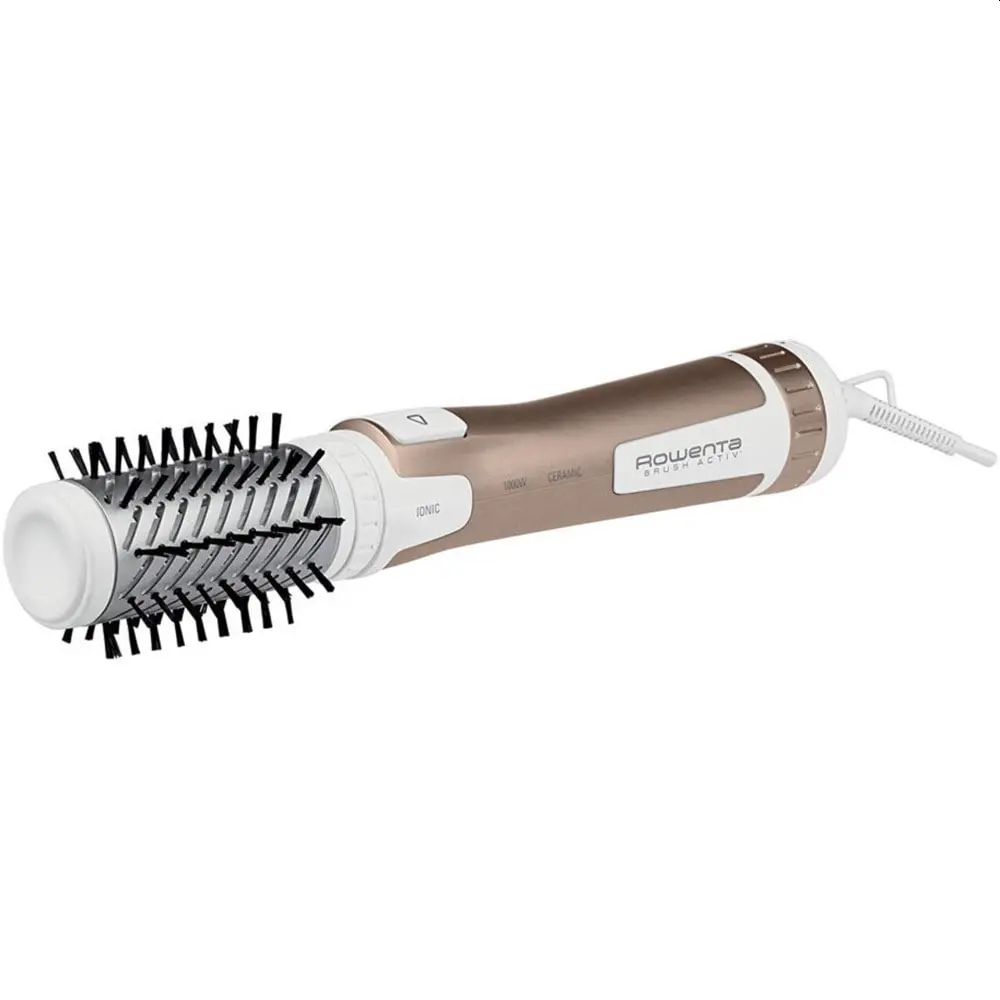 Perie electrică de păr, Rowenta CF9520F0, Brush Activ 1000W 2, 1000W, 2 setări, aer rece, strat ceramic, perii (40&50mm)