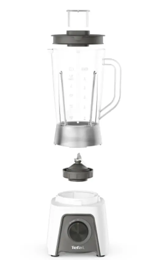 Μπλέντερ, Tefal BL2C0130, Blendeo+, 450W, 2 ταχύτητες, 4 λεπίδες, πλαστική κανάτα 1.25 LU, λευκό - image 1