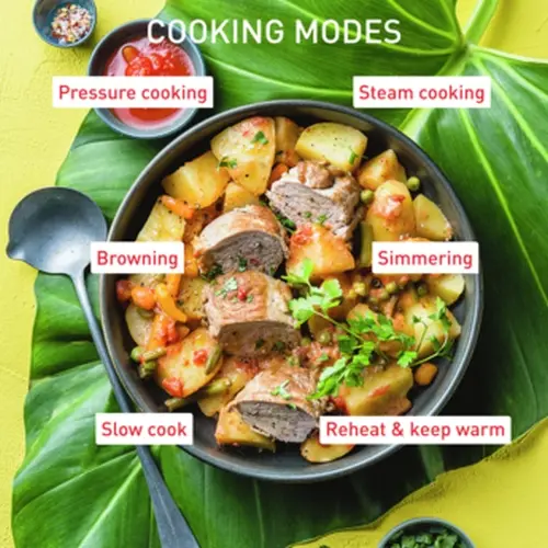 Мултикукър, Tefal CY855830 Cook4me Connect + 150 BG recipes, 6L, black - image 14