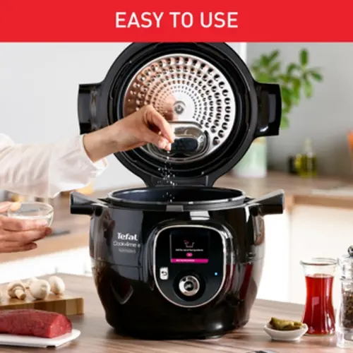 Мултикукър, Tefal CY855830 Cook4me Connect + 150 BG recipes, 6L, black - image 5