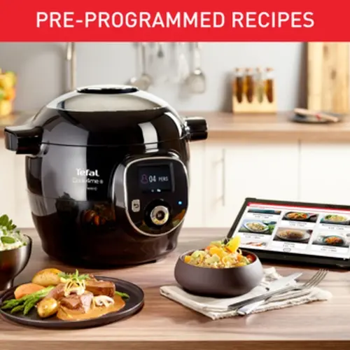 Мултикукър, Tefal CY855830 Cook4me Connect + 150 BG recipes, 6L, black - image 6