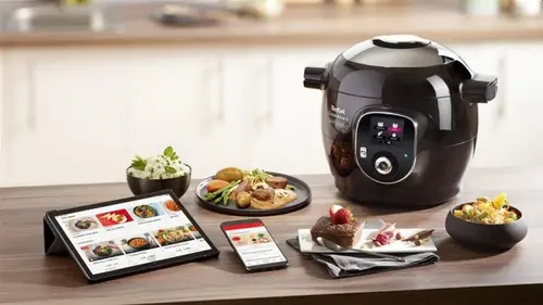 Πολυμάγειρας, Tefal CY855830 Cook4me Connect + 150 συνταγές BG, 6L, μαύρο - 9