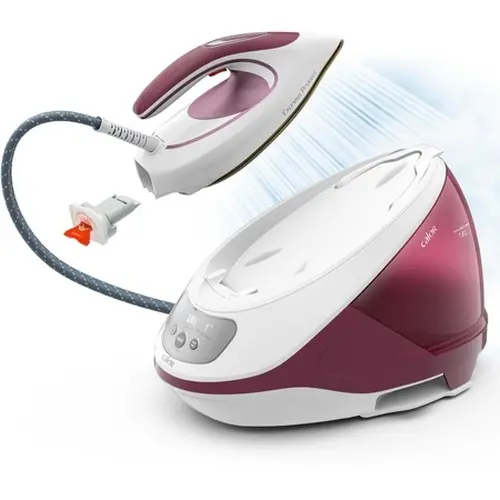 Парогенератор, Tefal SV9201E0, Express Protect, red, 2800W, manual temp settings, 7.5bars, 130g/min, steam boost 530g/min, Durilium Airglide Autoclean soleplate, AD, AO, removable water tank 1,8L, calc collector, lock system, fast heat up 2min - image 3
