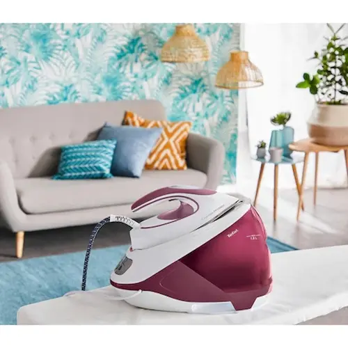 Парогенератор, Tefal SV9201E0, Express Protect, red, 2800W, manual temp settings, 7.5bars, 130g/min, steam boost 530g/min, Durilium Airglide Autoclean soleplate, AD, AO, removable water tank 1,8L, calc collector, lock system, fast heat up 2min - image 5
