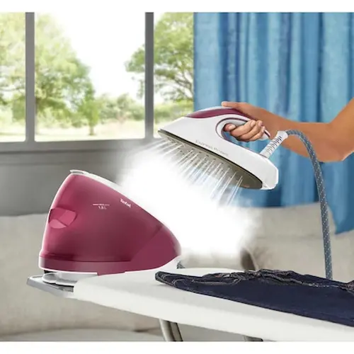 Парогенератор, Tefal SV9201E0, Express Protect, red, 2800W, manual temp settings, 7.5bars, 130g/min, steam boost 530g/min, Durilium Airglide Autoclean soleplate, AD, AO, removable water tank 1,8L, calc collector, lock system, fast heat up 2min - image 7