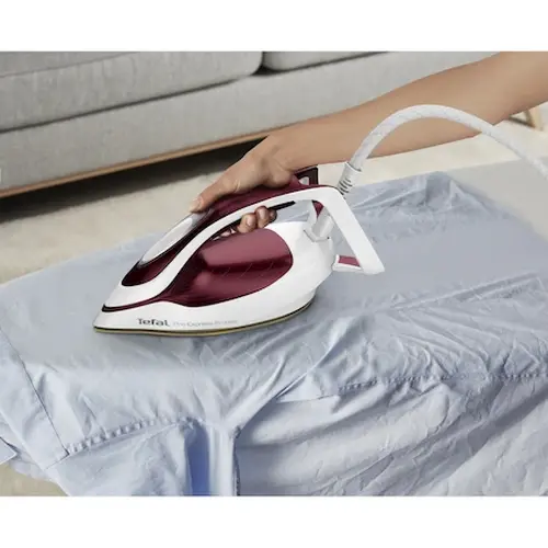 Парогенератор, Tefal GV9220E0, ProExpress Protect, red, 2600W, electronic temp settings, 7,5bars, 135g/min, steam boost 540g/min, Durilium Airglide Autoclean Ultra Thin soleplate, AD, AO, removable water tank 1,6L, calc collector, lock system, fast heat up 2min - image 9